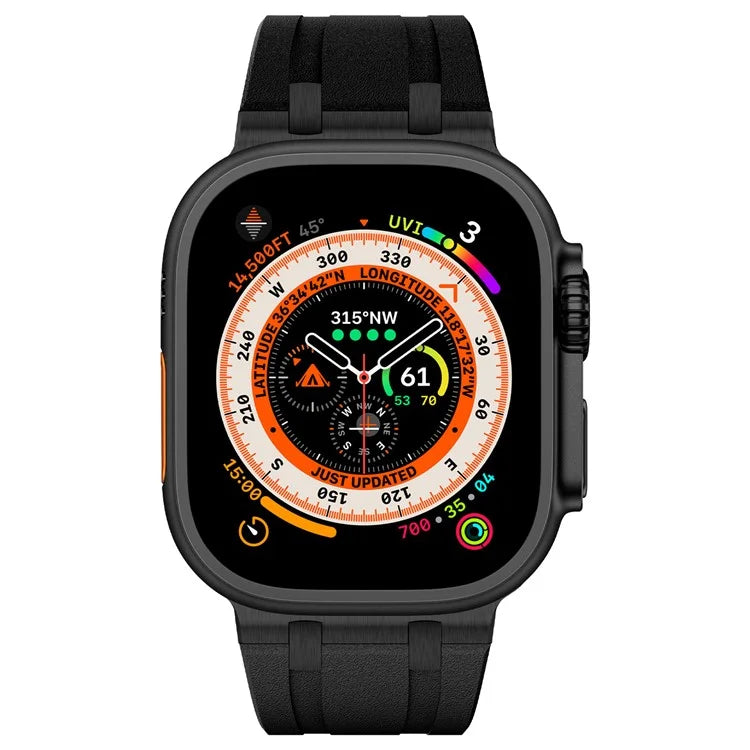 KALEBOL For Apple Watch Ultra 2 Ultra 49mm / Series 9 8 7 45mm / 6 5 4 SE (2022) SE (2023) SE 44mm / 3 2 1 42mm Silicone Band