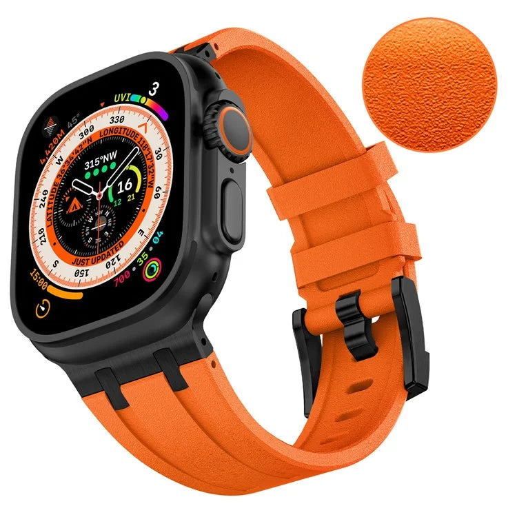 KALEBOL For Apple Watch Ultra 2 Ultra 49mm / Series 9 8 7 45mm / 6 5 4 SE (2022) SE (2023) SE 44mm / 3 2 1 42mm Silicone Band