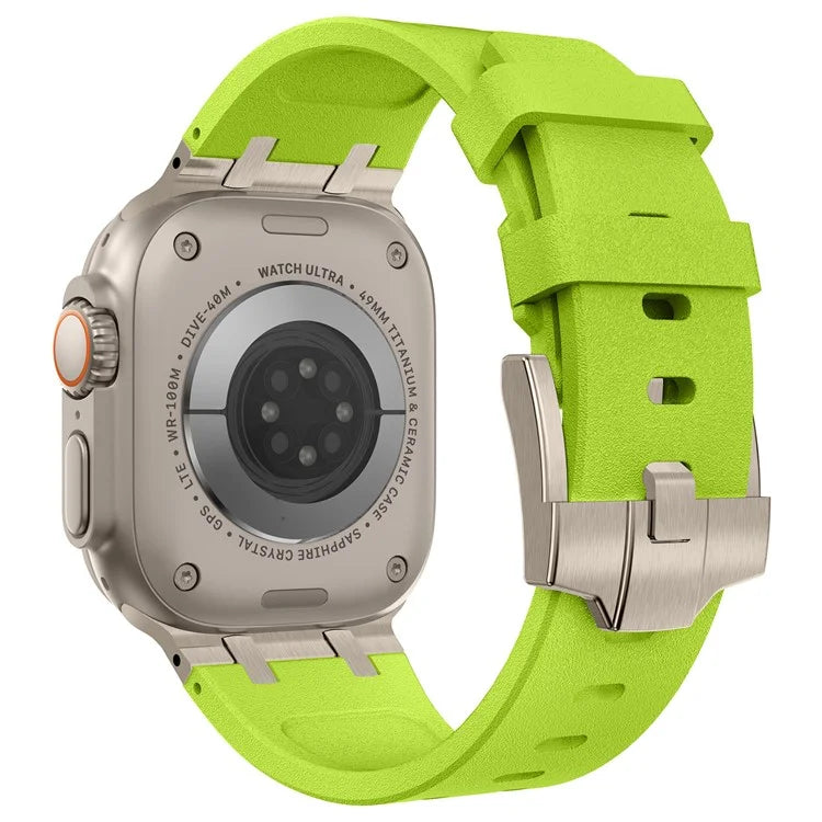 KALEBOL For Apple Watch Ultra 2 Ultra 49mm / Series 9 8 7 45mm / 6 5 4 SE (2022) SE (2023) SE 44mm / 3 2 1 42mm Silicone Band