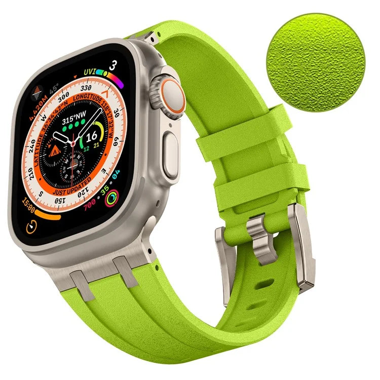 KALEBOL For Apple Watch Ultra 2 Ultra 49mm / Series 9 8 7 45mm / 6 5 4 SE (2022) SE (2023) SE 44mm / 3 2 1 42mm Silicone Band