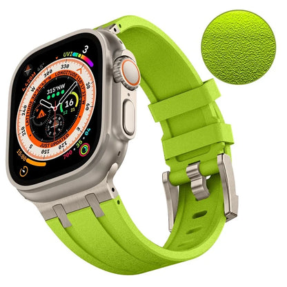KALEBOL For Apple Watch Ultra 2 Ultra 49mm / Series 9 8 7 45mm / 6 5 4 SE (2022) SE (2023) SE 44mm / 3 2 1 42mm Silicone Band