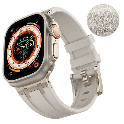 KALEBOL For Apple Watch Ultra 2 Ultra 49mm / Series 9 8 7 45mm / 6 5 4 SE (2022) SE (2023) SE 44mm / 3 2 1 42mm Silicone Band