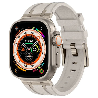 KALEBOL For Apple Watch Ultra 2 Ultra 49mm / Series 9 8 7 45mm / 6 5 4 SE (2022) SE (2023) SE 44mm / 3 2 1 42mm Silicone Band