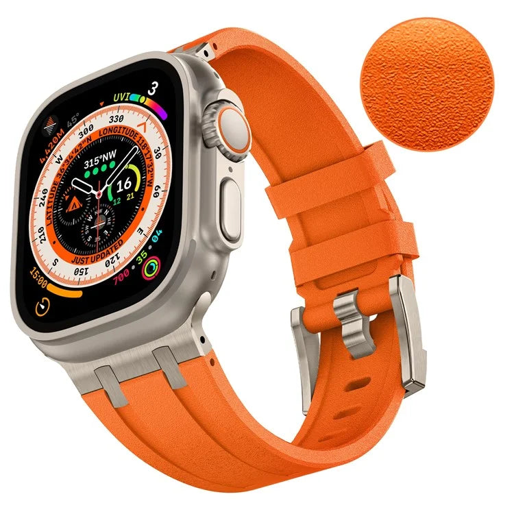KALEBOL For Apple Watch Ultra 2 Ultra 49mm / Series 9 8 7 45mm / 6 5 4 SE (2022) SE (2023) SE 44mm / 3 2 1 42mm Silicone Band