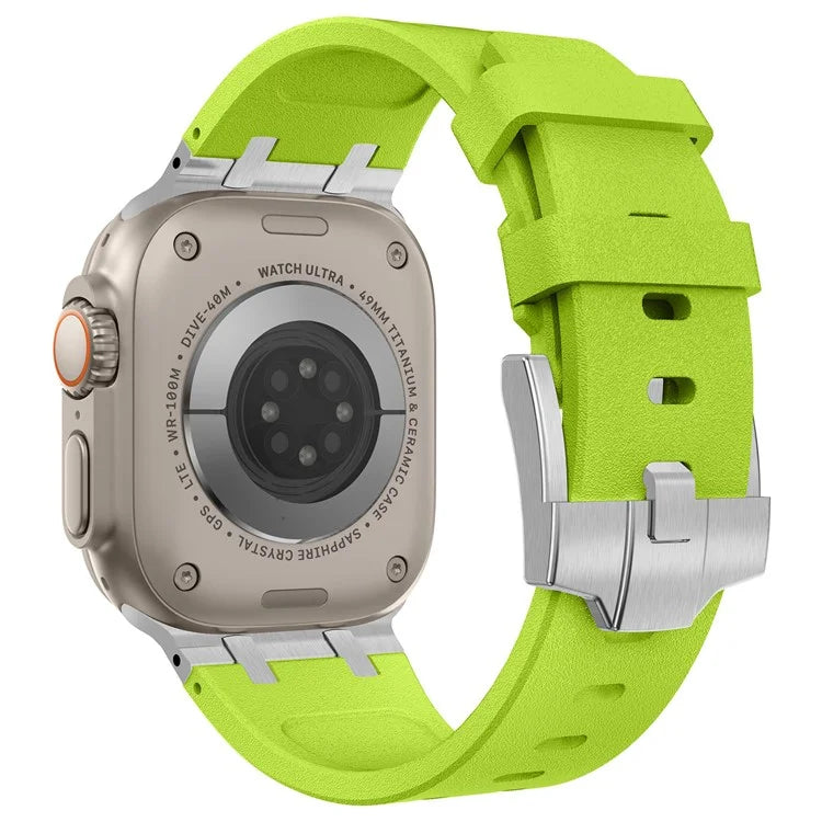 KALEBOL For Apple Watch Ultra 2 Ultra 49mm / Series 9 8 7 45mm / 6 5 4 SE (2022) SE (2023) SE 44mm / 3 2 1 42mm Silicone Band