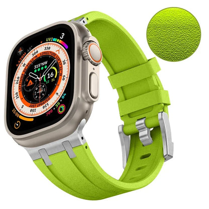 KALEBOL For Apple Watch Ultra 2 Ultra 49mm / Series 9 8 7 45mm / 6 5 4 SE (2022) SE (2023) SE 44mm / 3 2 1 42mm Silicone Band