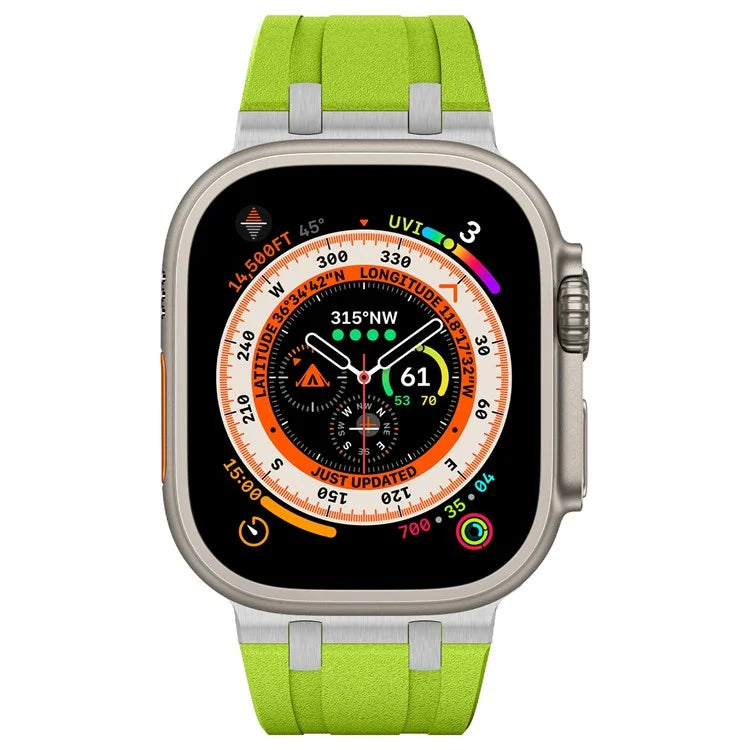 KALEBOL For Apple Watch Ultra 2 Ultra 49mm / Series 9 8 7 45mm / 6 5 4 SE (2022) SE (2023) SE 44mm / 3 2 1 42mm Silicone Band