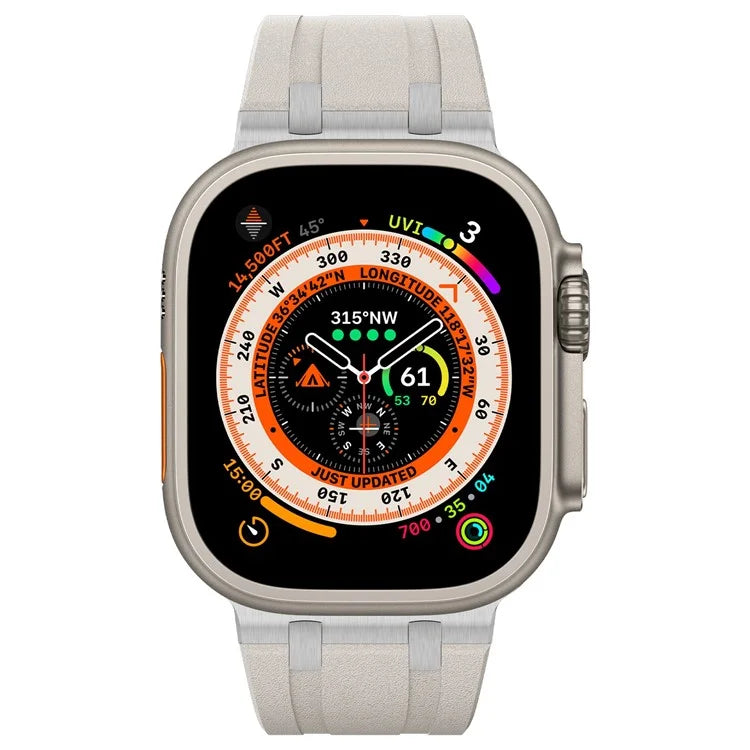 KALEBOL For Apple Watch Ultra 2 Ultra 49mm / Series 9 8 7 45mm / 6 5 4 SE (2022) SE (2023) SE 44mm / 3 2 1 42mm Silicone Band