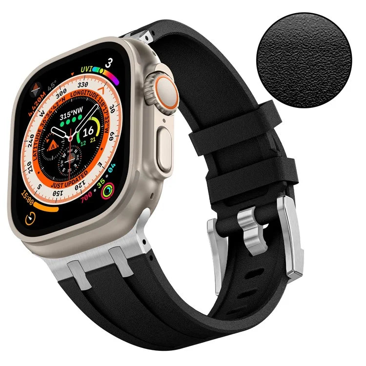 KALEBOL For Apple Watch Ultra 2 Ultra 49mm / Series 9 8 7 45mm / 6 5 4 SE (2022) SE (2023) SE 44mm / 3 2 1 42mm Silicone Band