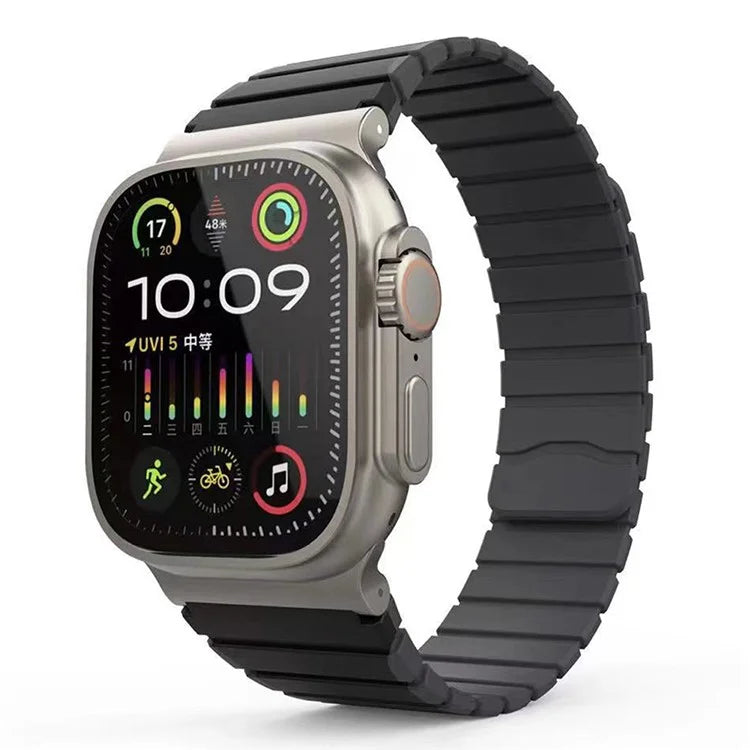 KALEBOL KLB-SSCXGJ-001 Strap for Apple Watch Series 9 8 7 41mm / 6 5 4 SE (2022) SE (2023) SE 40mm / 3 2 1 38mm Magnetic Silicone Band