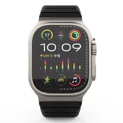 KALEBOL KLB-SSCXGJ-001 Strap for Apple Watch Series 9 8 7 41mm / 6 5 4 SE (2022) SE (2023) SE 40mm / 3 2 1 38mm Magnetic Silicone Band