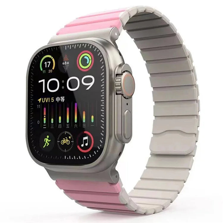 KALEBOL KLB-SSCXGJ-001 Strap for Apple Watch Series 9 8 7 41mm / 6 5 4 SE (2022) SE (2023) SE 40mm / 3 2 1 38mm Magnetic Silicone Band