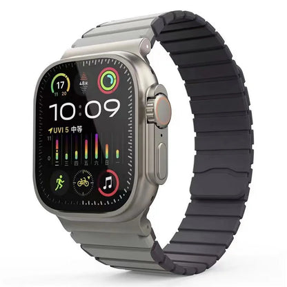 KALEBOL KLB-SSCXGJ-001 Strap for Apple Watch Series 9 8 7 41mm / 6 5 4 SE (2022) SE (2023) SE 40mm / 3 2 1 38mm Magnetic Silicone Band