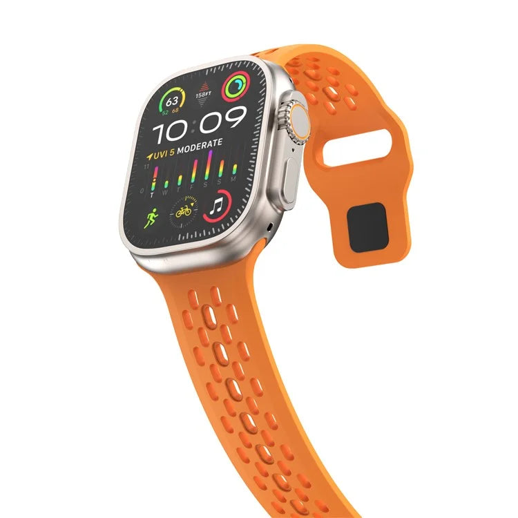 KALEBOL For Apple Watch Ultra 2 Ultra 49mm / Series 9 8 7 45mm / 6 5 4 SE (2022) SE (2023) SE 44mm / 3 2 1 42mm Fluorubber Watch Band