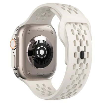 KALEBOL For Apple Watch Ultra 2 Ultra 49mm / Series 9 8 7 45mm / 6 5 4 SE (2022) SE (2023) SE 44mm / 3 2 1 42mm Fluorubber Watch Band