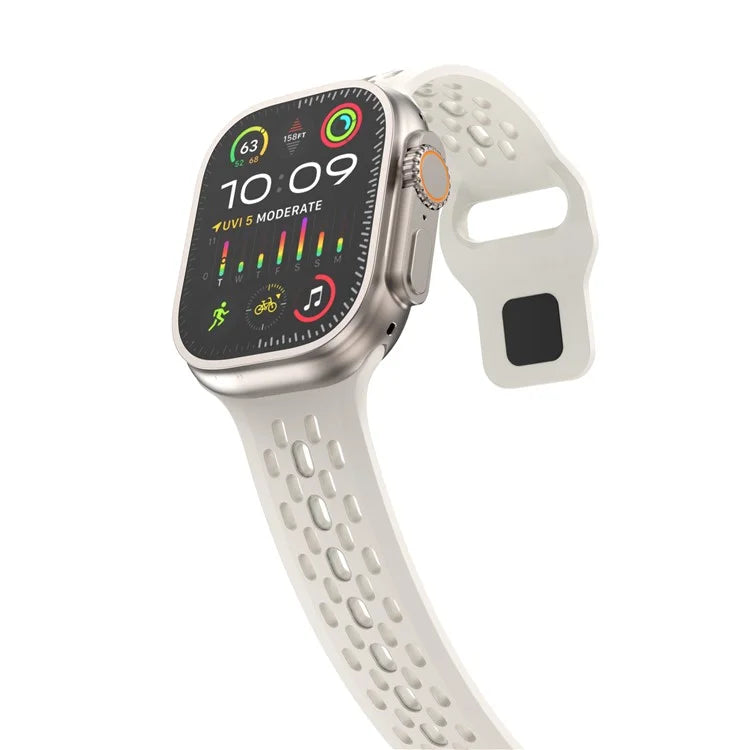 KALEBOL For Apple Watch Ultra 2 Ultra 49mm / Series 9 8 7 45mm / 6 5 4 SE (2022) SE (2023) SE 44mm / 3 2 1 42mm Fluorubber Watch Band