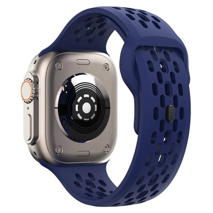 KALEBOL For Apple Watch Ultra 2 Ultra 49mm / Series 9 8 7 45mm / 6 5 4 SE (2022) SE (2023) SE 44mm / 3 2 1 42mm Fluorubber Watch Band