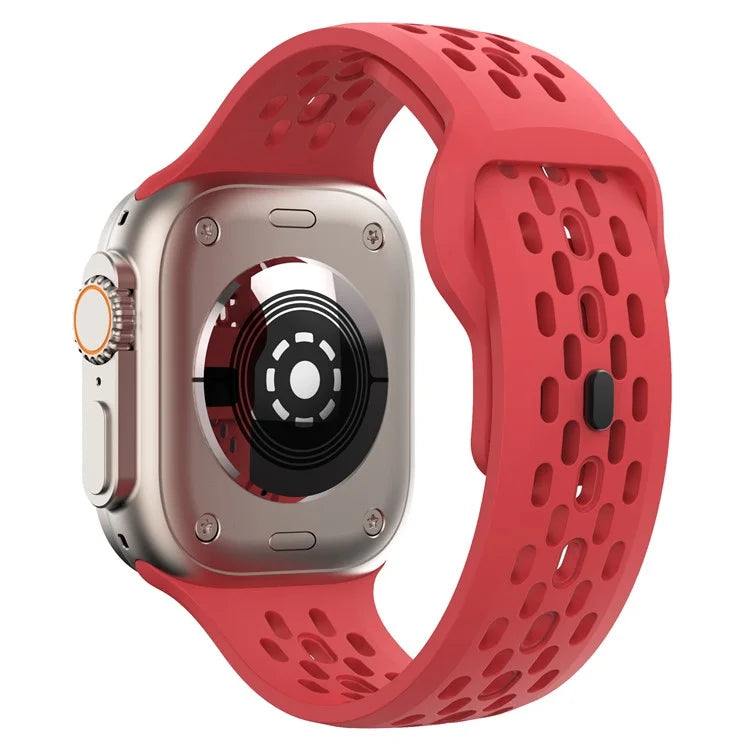 KALEBOL For Apple Watch Ultra 2 Ultra 49mm / Series 9 8 7 45mm / 6 5 4 SE (2022) SE (2023) SE 44mm / 3 2 1 42mm Fluorubber Watch Band