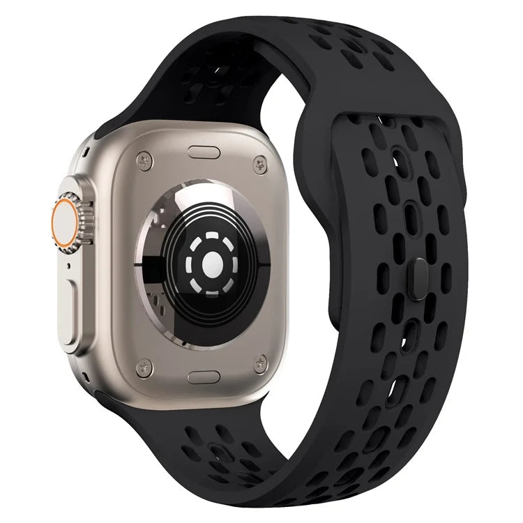 KALEBOL For Apple Watch Ultra 2 Ultra 49mm / Series 9 8 7 45mm / 6 5 4 SE (2022) SE (2023) SE 44mm / 3 2 1 42mm Fluorubber Watch Band
