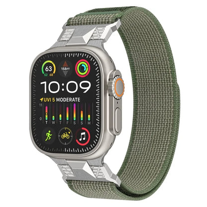 KALEBOL KLB-YJHHNL-001 For Apple Watch Ultra 2 Ultra 49mm / 9 8 7 45mm / 6 5 4 SE (2023) SE (2022) SE 44mm / 3 2 1 42mm Nylon Watch Band