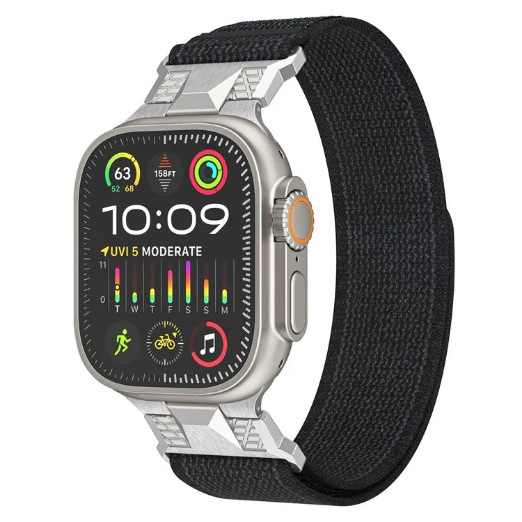 KALEBOL KLB-YJHHNL-001 For Apple Watch Ultra 2 Ultra 49mm / 9 8 7 45mm / 6 5 4 SE (2023) SE (2022) SE 44mm / 3 2 1 42mm Nylon Watch Band