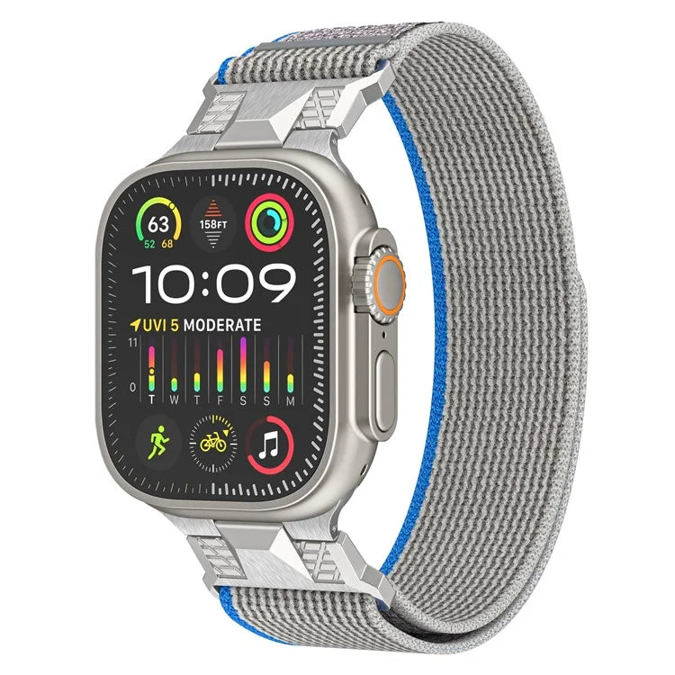 KALEBOL KLB-YJHHNL-001 For Apple Watch Ultra 2 Ultra 49mm / 9 8 7 45mm / 6 5 4 SE (2023) SE (2022) SE 44mm / 3 2 1 42mm Nylon Watch Band