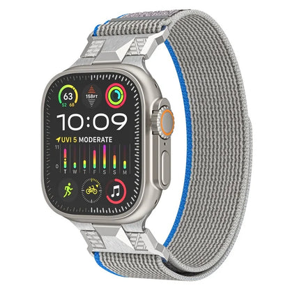 KALEBOL KLB-YJHHNL-001 For Apple Watch Ultra 2 Ultra 49mm / 9 8 7 45mm / 6 5 4 SE (2023) SE (2022) SE 44mm / 3 2 1 42mm Nylon Watch Band