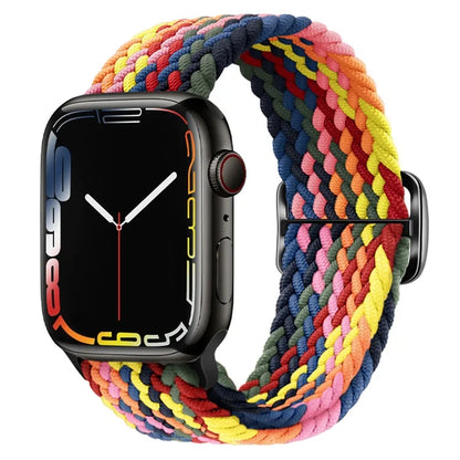 KALEBOL For Apple Watch Ultra 2 Ultra 49mm / 9 8 7 45mm / 6 5 4 SE (2023) SE (2022) SE 44mm / 3 2 1 42mm Nylon Braided Watch Strap