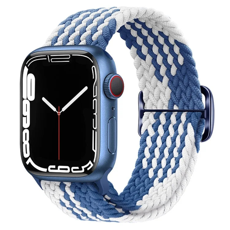 KALEBOL For Apple Watch Ultra 2 Ultra 49mm / 9 8 7 45mm / 6 5 4 SE (2023) SE (2022) SE 44mm / 3 2 1 42mm Nylon Braided Watch Strap