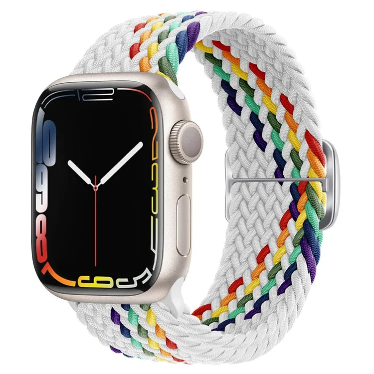 KALEBOL For Apple Watch Ultra 2 Ultra 49mm / 9 8 7 45mm / 6 5 4 SE (2023) SE (2022) SE 44mm / 3 2 1 42mm Nylon Braided Watch Strap