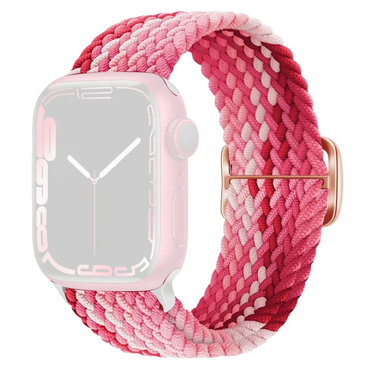 KALEBOL For Apple Watch Ultra 2 Ultra 49mm / 9 8 7 45mm / 6 5 4 SE (2023) SE (2022) SE 44mm / 3 2 1 42mm Nylon Braided Watch Strap
