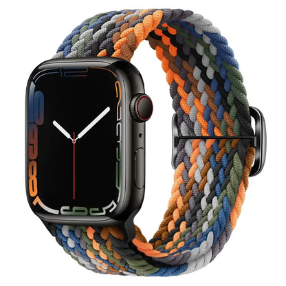 KALEBOL For Apple Watch Ultra 2 Ultra 49mm / 9 8 7 45mm / 6 5 4 SE (2023) SE (2022) SE 44mm / 3 2 1 42mm Nylon Braided Watch Strap