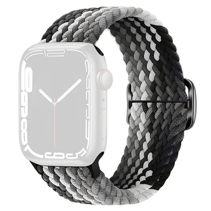 KALEBOL For Apple Watch Ultra 2 Ultra 49mm / 9 8 7 45mm / 6 5 4 SE (2023) SE (2022) SE 44mm / 3 2 1 42mm Nylon Braided Watch Strap Grey