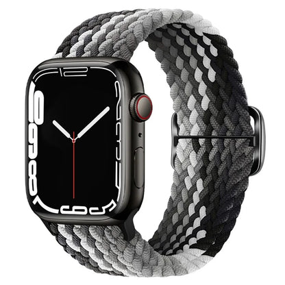 KALEBOL For Apple Watch Ultra 2 Ultra 49mm / 9 8 7 45mm / 6 5 4 SE (2023) SE (2022) SE 44mm / 3 2 1 42mm Nylon Braided Watch Strap Grey