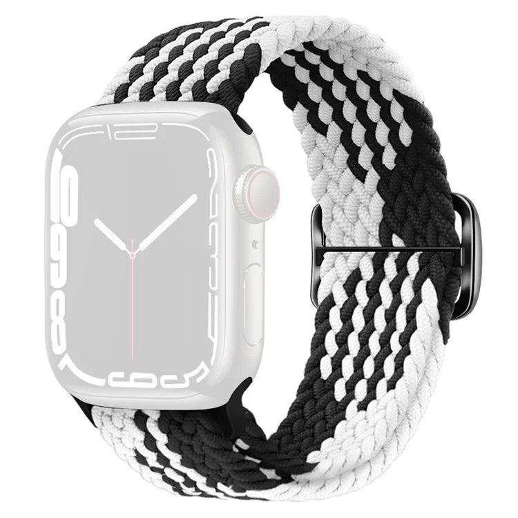 KALEBOL KLB - BZNL - 001 For Apple Watch Series 9 8 7 41mm / 6 5 4 SE (2022) SE (2023) SE 40mm / 3 2 1 38mm Nylon Watch Band +White