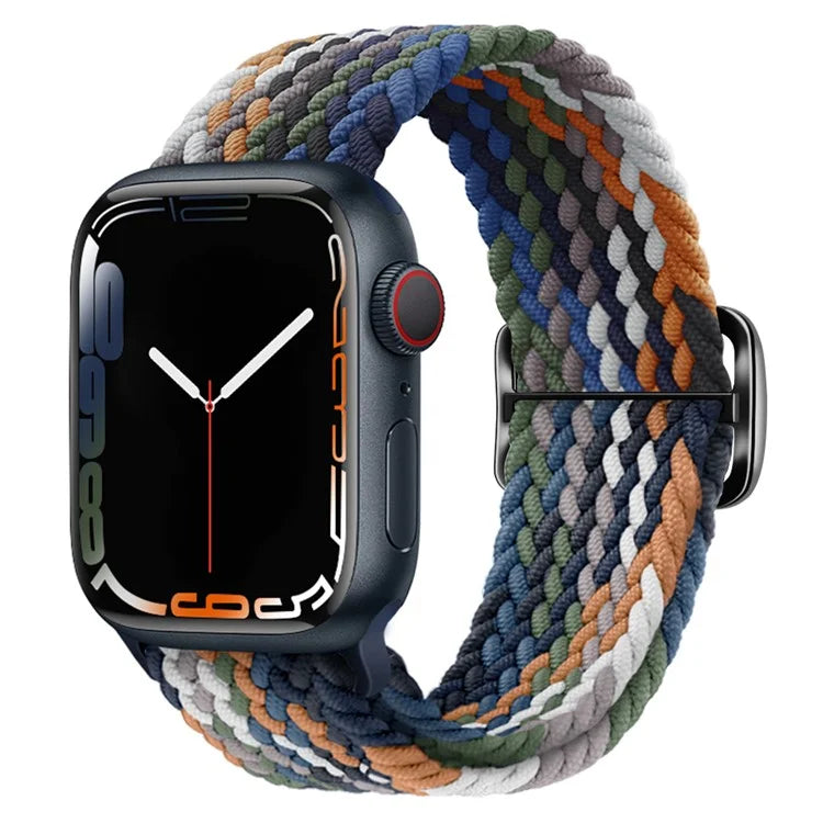 KALEBOL KLB - BZNL - 001 For Apple Watch Series 9 8 7 41mm / 6 5 4 SE (2022) SE (2023) SE 40mm / 3 2 1 38mm Nylon Watch Band  - Denim Multi