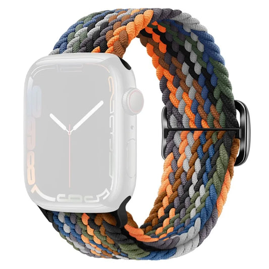 KALEBOL KLB - BZNL - 001 For Apple Watch Series 9 8 7 41mm / 6 5 4 SE (2022) SE (2023) SE 40mm / 3 2 1 38mm Nylon Watch Band  - Camo Multi