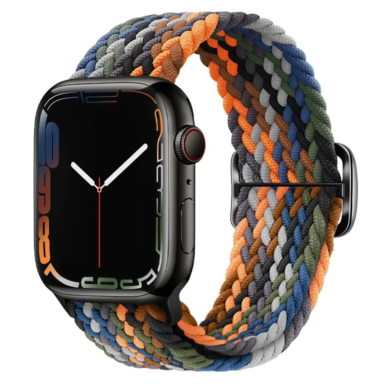 KALEBOL KLB - BZNL - 001 For Apple Watch Series 9 8 7 41mm / 6 5 4 SE (2022) SE (2023) SE 40mm / 3 2 1 38mm Nylon Watch Band  - Camo Multi