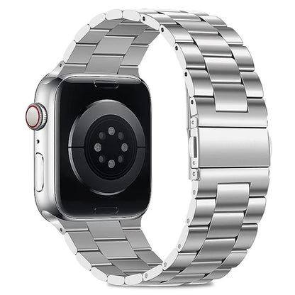 KALEBOL For Apple Watch Ultra 2 Ultra 49mm / 9 8 7 45mm / 6 5 4 SE (2022) SE (2023) SE 44mm / 3 2 1 42mm Stainless Steel Strap