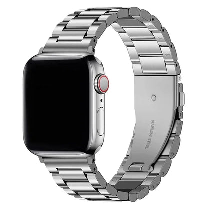 KALEBOL For Apple Watch Ultra 2 Ultra 49mm / 9 8 7 45mm / 6 5 4 SE (2022) SE (2023) SE 44mm / 3 2 1 42mm Stainless Steel Strap