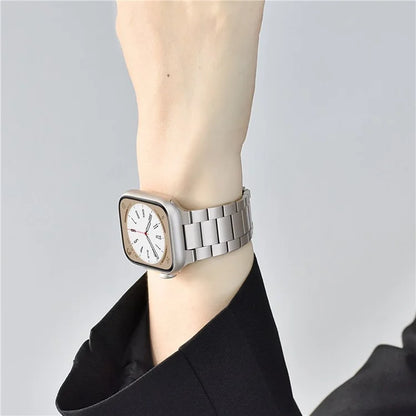 KALEBOL For Apple Watch Ultra 2 Ultra 49mm / 9 8 7 45mm / 6 5 4 SE (2022) SE (2023) SE 44mm / 3 2 1 42mm Stainless Steel Strap