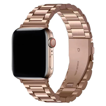 KALEBOL For Apple Watch Series 9 8 7 41mm / 6 5 4 SE (2022) SE (2023) SE 40mm / 3 2 1 38mm Watch Band Stainless Steel Strap