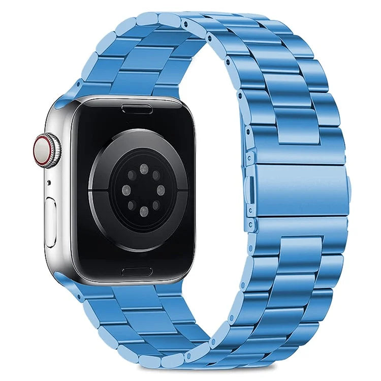 KALEBOL For Apple Watch Series 9 8 7 41mm / 6 5 4 SE (2022) SE (2023) SE 40mm / 3 2 1 38mm Watch Band Stainless Steel Strap