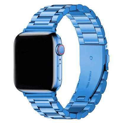 KALEBOL For Apple Watch Series 9 8 7 41mm / 6 5 4 SE (2022) SE (2023) SE 40mm / 3 2 1 38mm Watch Band Stainless Steel Strap