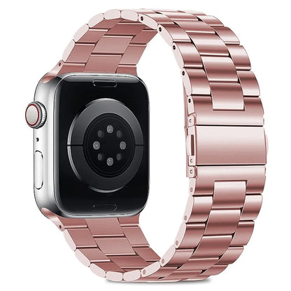 KALEBOL For Apple Watch Series 9 8 7 41mm / 6 5 4 SE (2022) SE (2023) SE 40mm / 3 2 1 38mm Watch Band Stainless Steel Strap