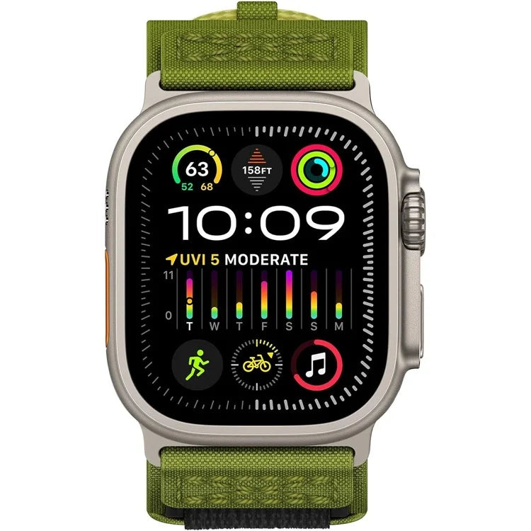 KALEBOL KLB-MSTNL-001 For Apple Watch Ultra 2 Ultra 49mm / 9 8 7 45mm / 6 5 4 SE (2023) SE (2022) SE 44mm / 3 2 1 42mm Nylon Watch Strap