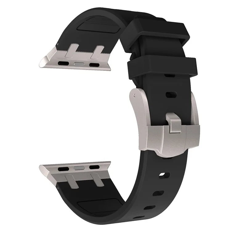 KALEBOL KLB-YTGJ-001 For Apple Watch Series 9 8 7 41mm / 6 5 4 SE (2023) SE (2022) SE 40mm / 3 2 1 38mm Liquid Silicone Strap