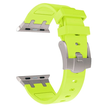 KALEBOL KLB-YTGJ-001 For Apple Watch Series 9 8 7 41mm / 6 5 4 SE (2023) SE (2022) SE 40mm / 3 2 1 38mm Liquid Silicone Strap