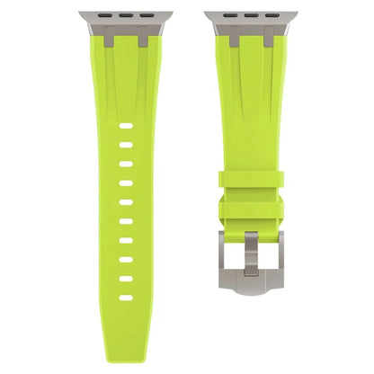 KALEBOL KLB-YTGJ-001 For Apple Watch Series 9 8 7 41mm / 6 5 4 SE (2023) SE (2022) SE 40mm / 3 2 1 38mm Liquid Silicone Strap