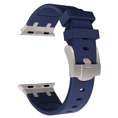 KALEBOL KLB-YTGJ-001 For Apple Watch Series 9 8 7 41mm / 6 5 4 SE (2023) SE (2022) SE 40mm / 3 2 1 38mm Liquid Silicone Strap
